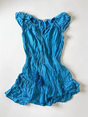 KARINA GRIMALDI Blue Swim Coverup Dress Size XL